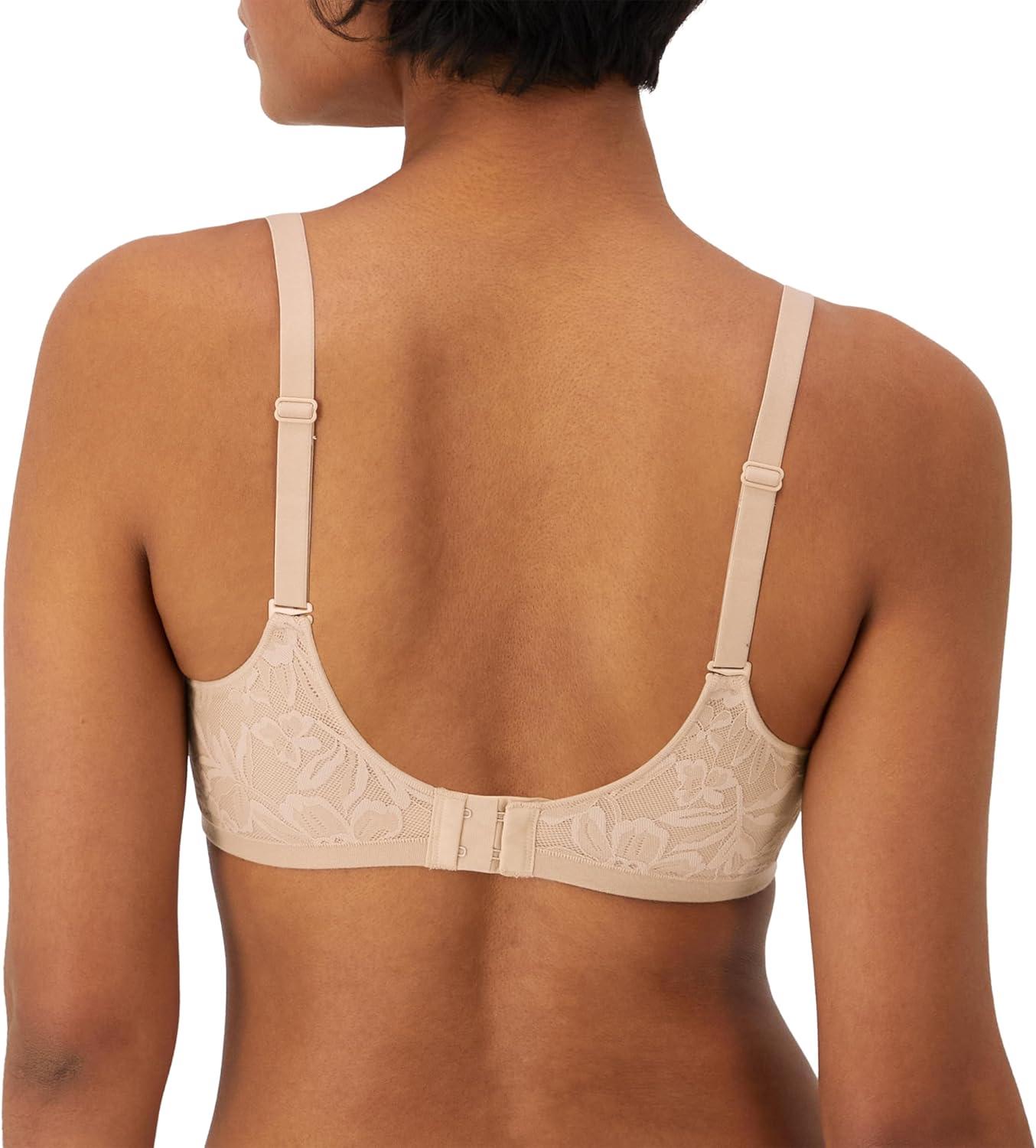 imageBali Womens Breathe Modal TShirt Bra Breathable Lightweight Underwire Bra Convertible StrapsAlmond
