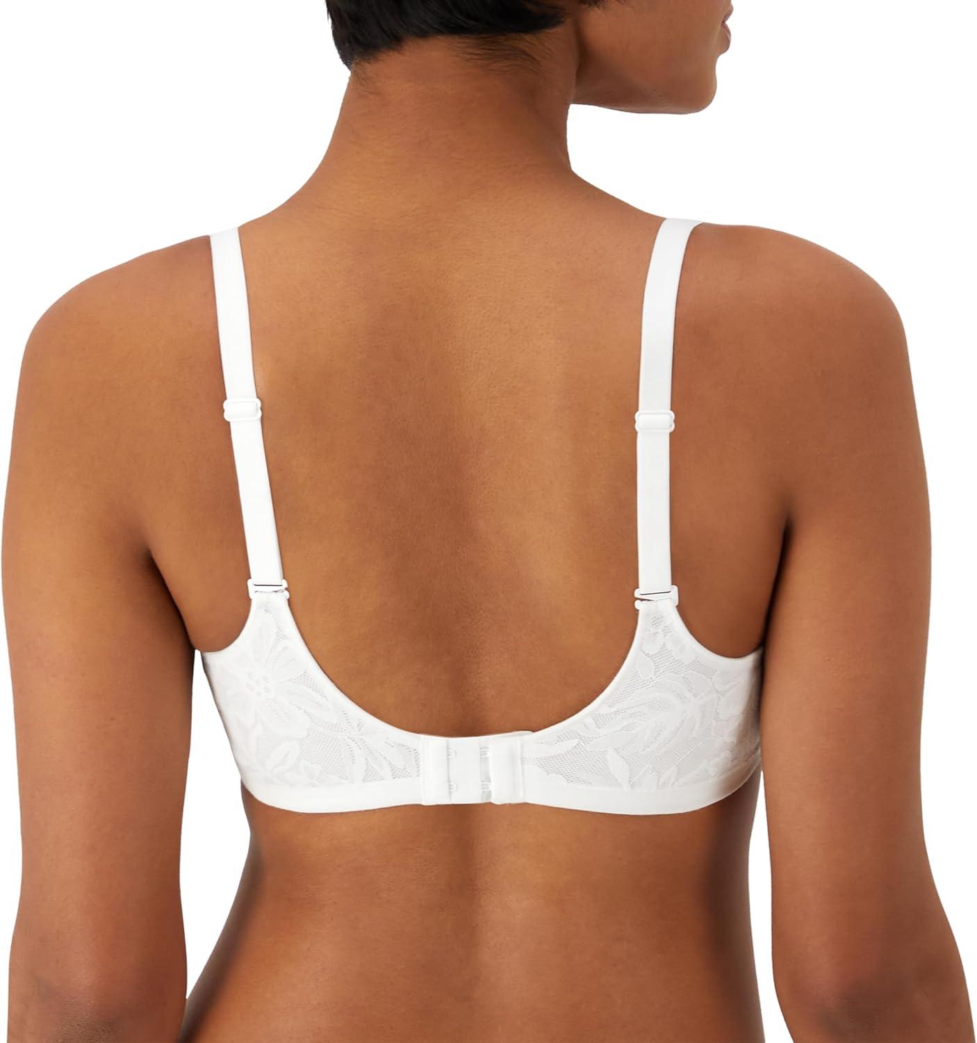 imageBali Womens Breathe Modal TShirt Bra Breathable Lightweight Underwire Bra Convertible StrapsWhite