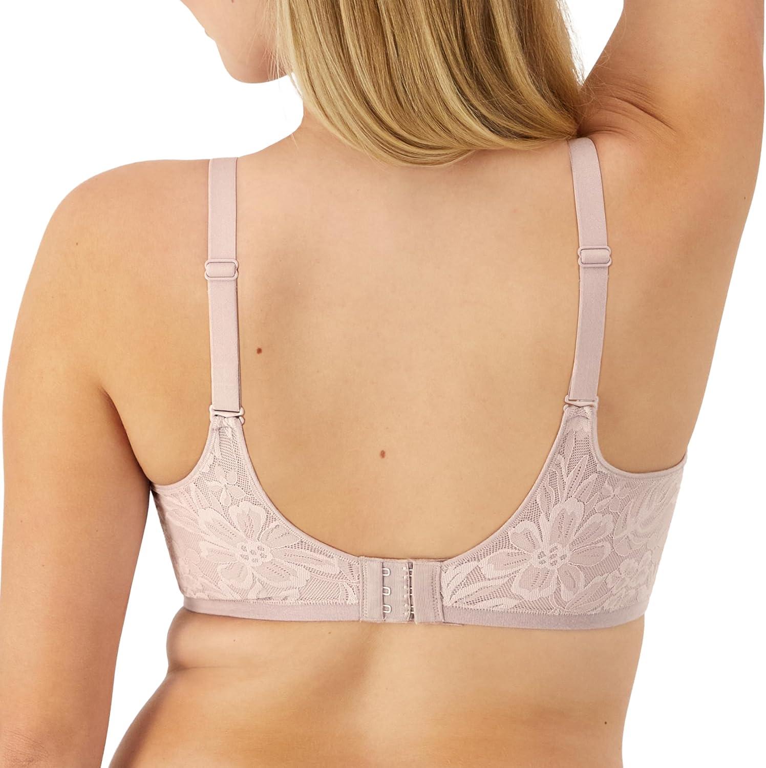 imageBali Womens Breathe Underwire Bra Cotton Modal Lightly Lined Bra Full Coverage Breathable Convertible StrapsGloss