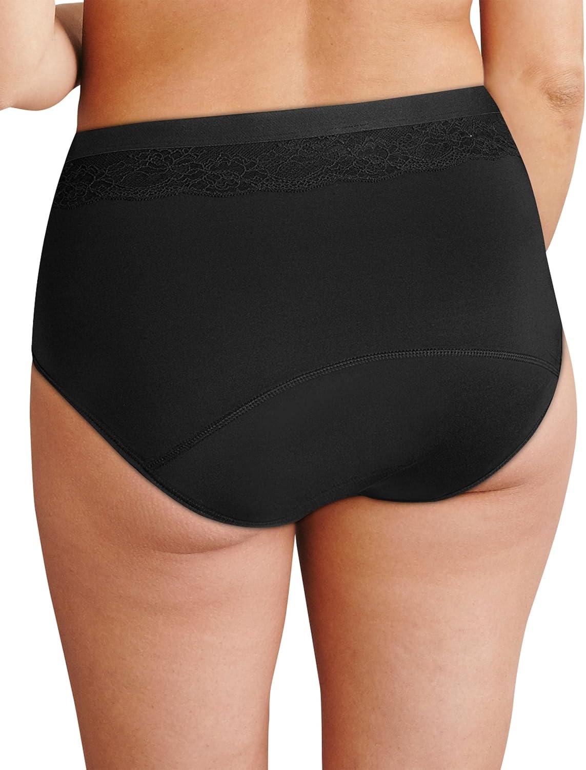 imageBali Womens Light Leak Period Protection Brief Reusable Period Underwear Womens Absorbent Brief PantyPerfectly Purple