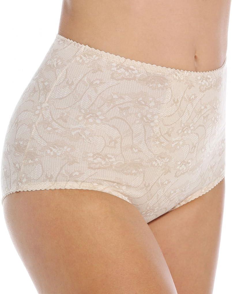 imageBali Womens Shapewear Brief Light Control Smoothing Shapewear Underwear Tummy Control 2Pack Colors May VaryNudeLace for Flowers