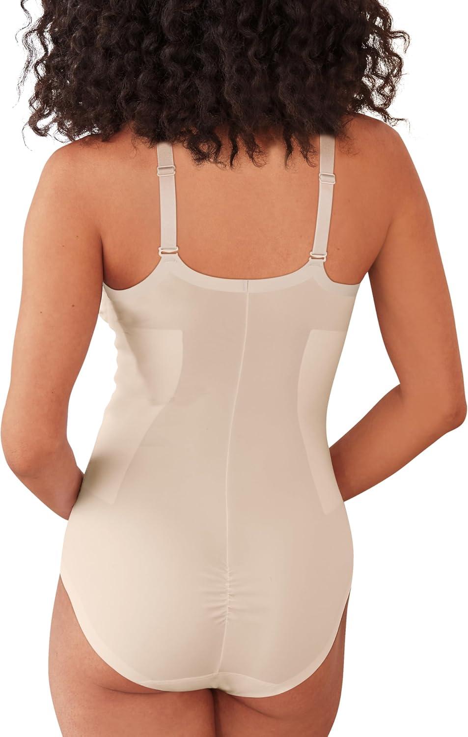 imageBali womens Bodysuit Shapewear Ultimate Smoothing Bodysuit Removable Foam CupsAlmond