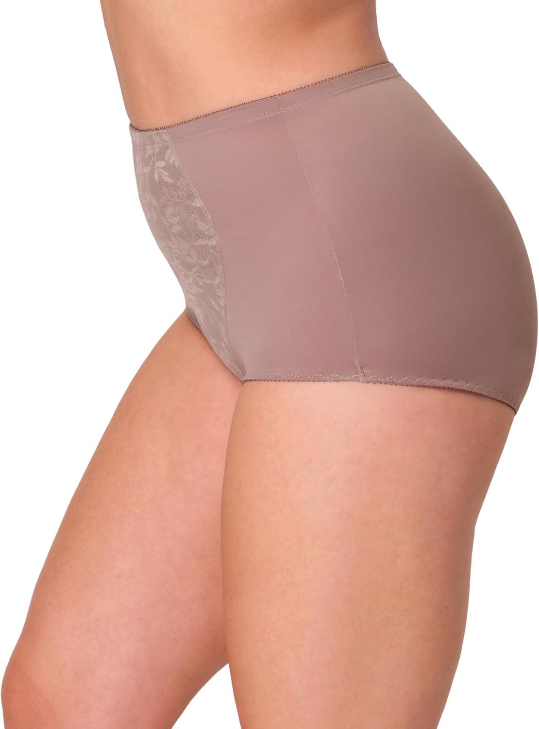 imageBali womens Firmcontrol Shapewear Brief Pack Shaping Brief With Tummy Control 2packGlossMocha Velvet