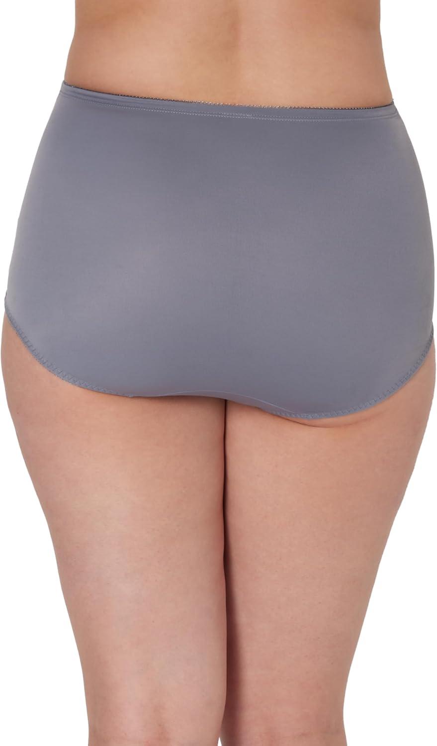 imageBali womens Firmcontrol Shapewear Brief Pack Shaping Brief With Tummy Control 2packShale Tile GreyPurple Iris