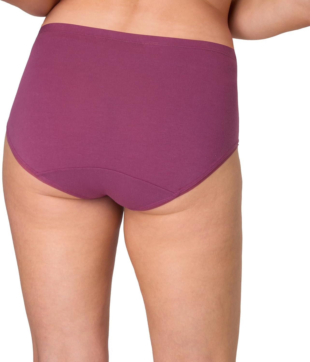imageBali womens Underwear Hipster Pack Lux Cotton Essentials Hipster Underwear Moisturewicking Tummy Control 3packTropical Sand HeatherMauve Mood Desert Poppy Print