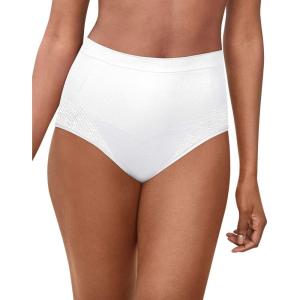 Bali Women’s Comfort Revolution Firm Control Shapewear Brief Fajas Cool Comfort 2-Pack DF0048(White Garment)