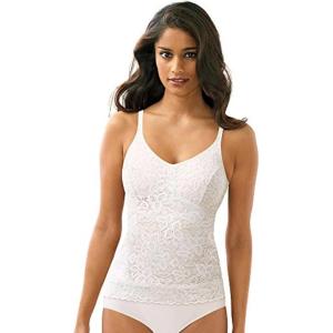 Bali Women’s Shapewear Firm Control Lace ’N Smooth Shaping Cami Fajas DF8L12(White)