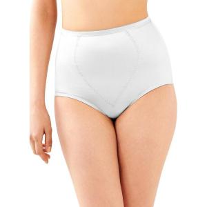 Bali womens Firm-control Shapewear Brief Pack, Shaping Brief With Tummy Control, 2-pack(White Garment)