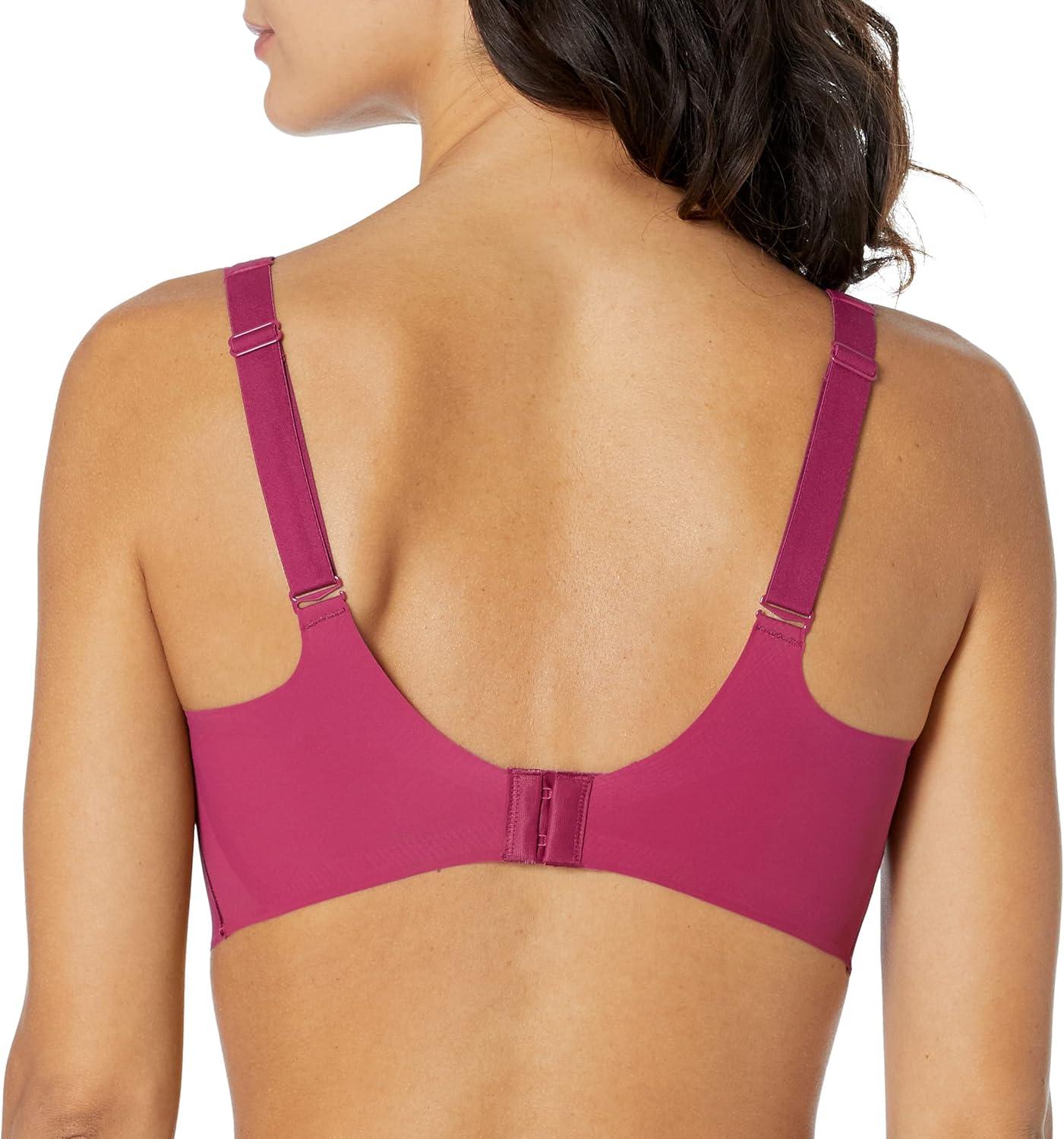imageBali Comfort Revolution Wireless Bra Easylite FullCoverage Wireless Everyday Bra Wirefree Bra with CloudSoft ComfortDeep Cerise