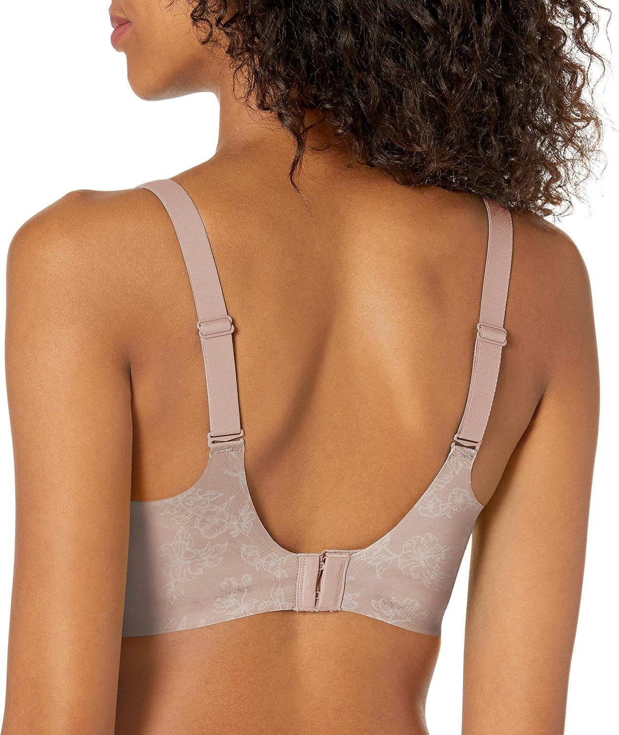 imageBali Comfort Revolution Wireless Bra Easylite FullCoverage Wireless Everyday Bra Wirefree Bra with CloudSoft ComfortEvening BlushGloss Floral Print