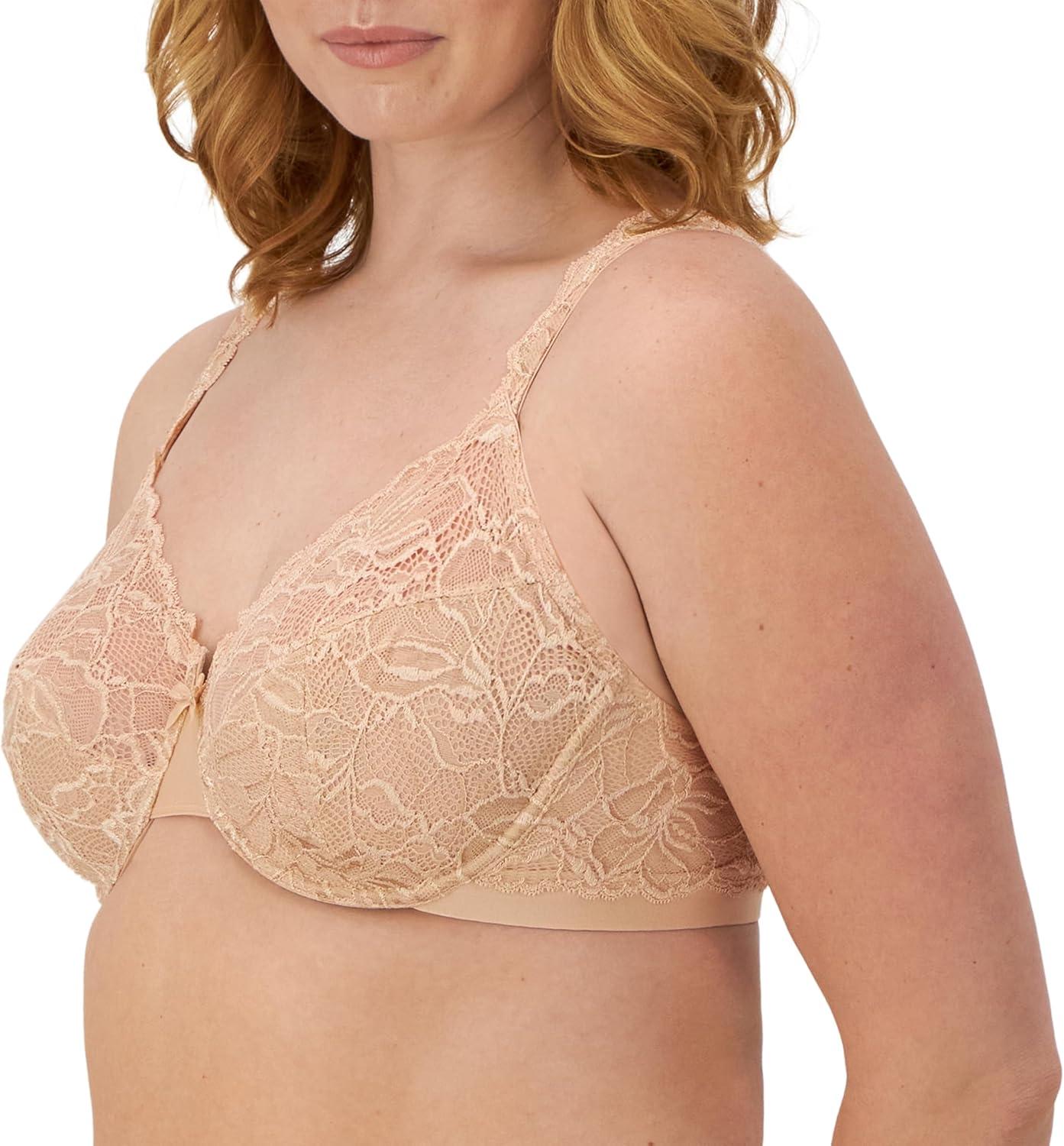 imageBali Womens 6543 Lace Desire Lightly Lined Underwire BraChampagne Shimmer