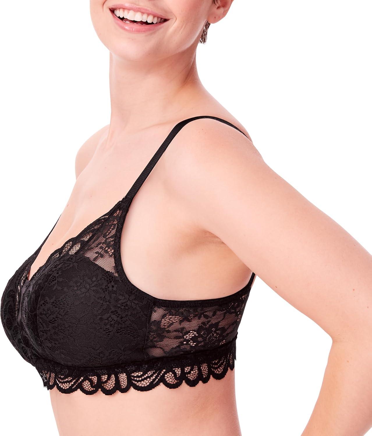imageBali Womens Bali Womens Desire All Over Lace Wirefree Bra Df6591Black