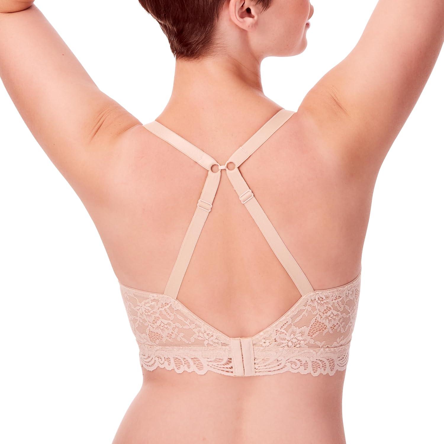 imageBali Womens Bali Womens Desire All Over Lace Wirefree Bra Df6591Latte Lift