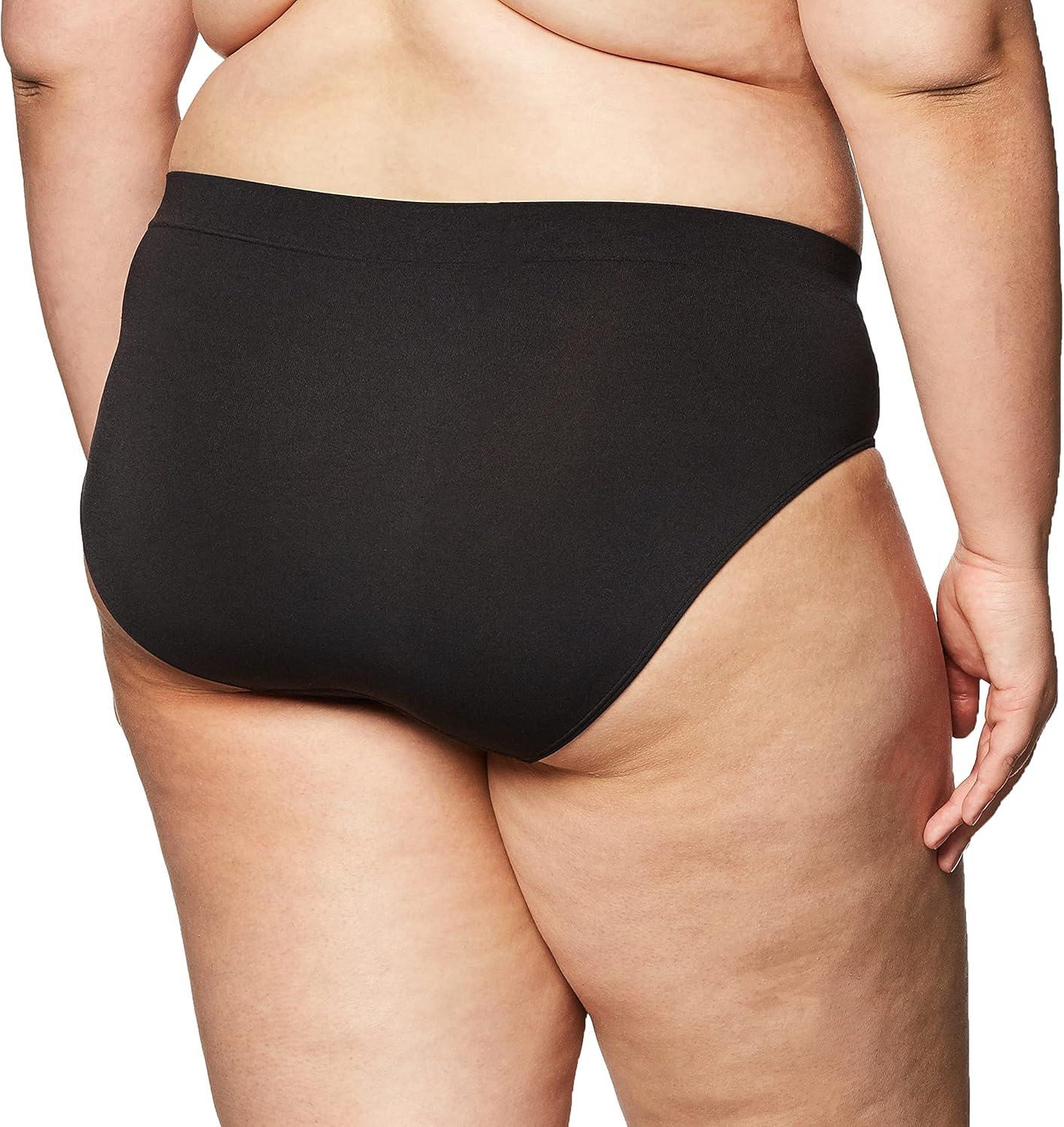 imageBali Womens Brief Underwear Brief Panties for Everyday Comfort Smoothing Seamless Underwear for WomenBlack
