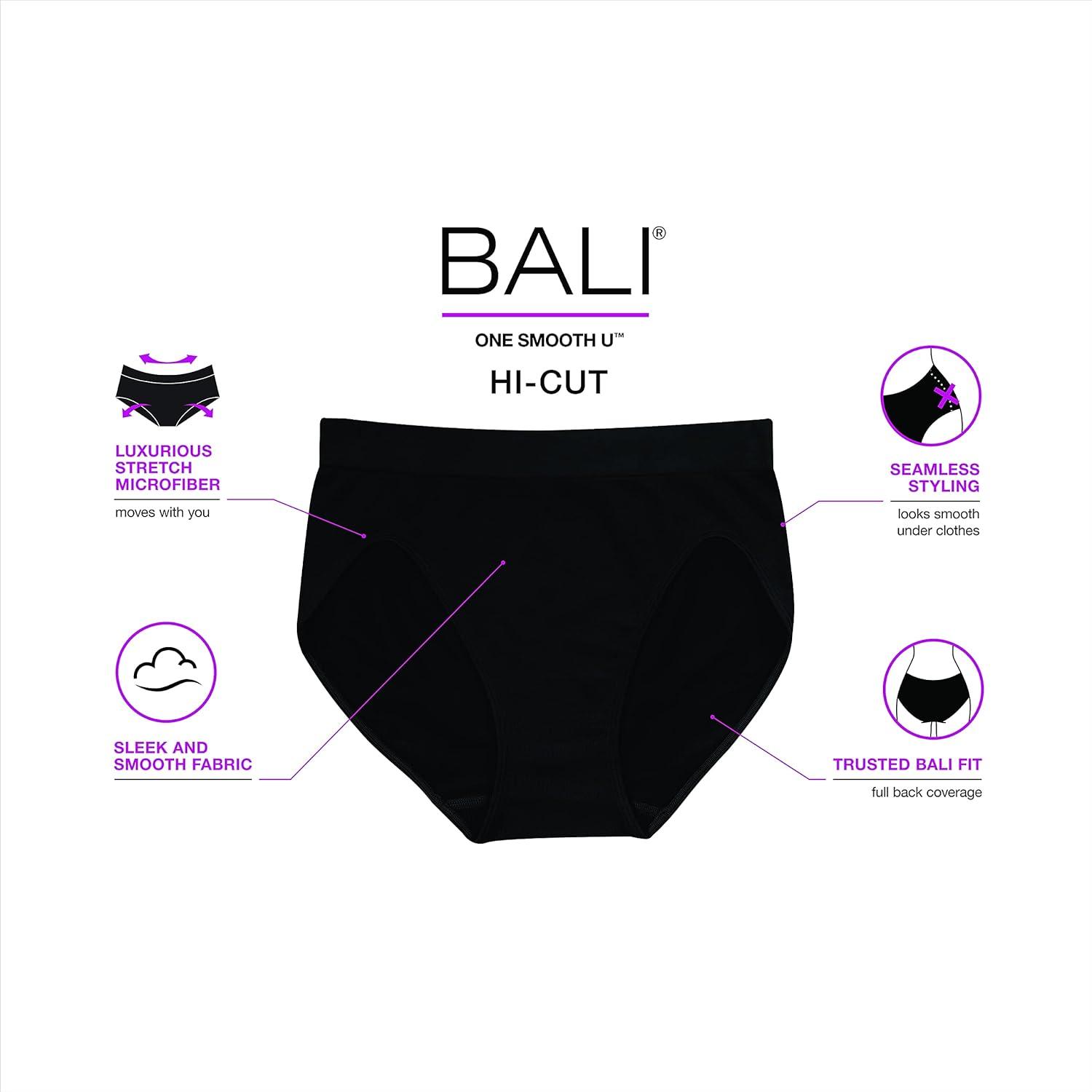 imageBali Womens Brief Underwear Brief Panties for Everyday Comfort Smoothing Seamless Underwear for WomenMaroon Dusk Pointelle