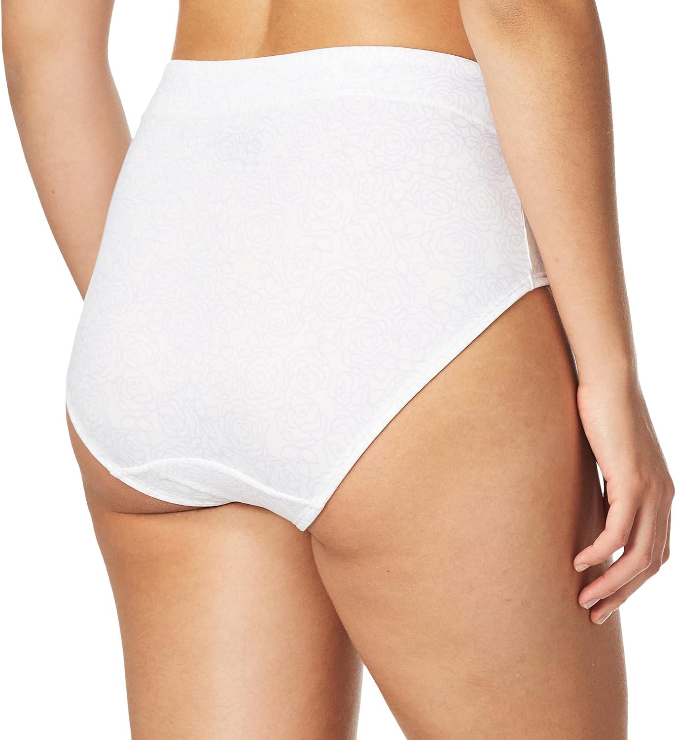 imageBali Womens Brief Underwear Passion For Comfort Womens Panties Seamless Brief Underwear for WomenLilac Rose Link Print