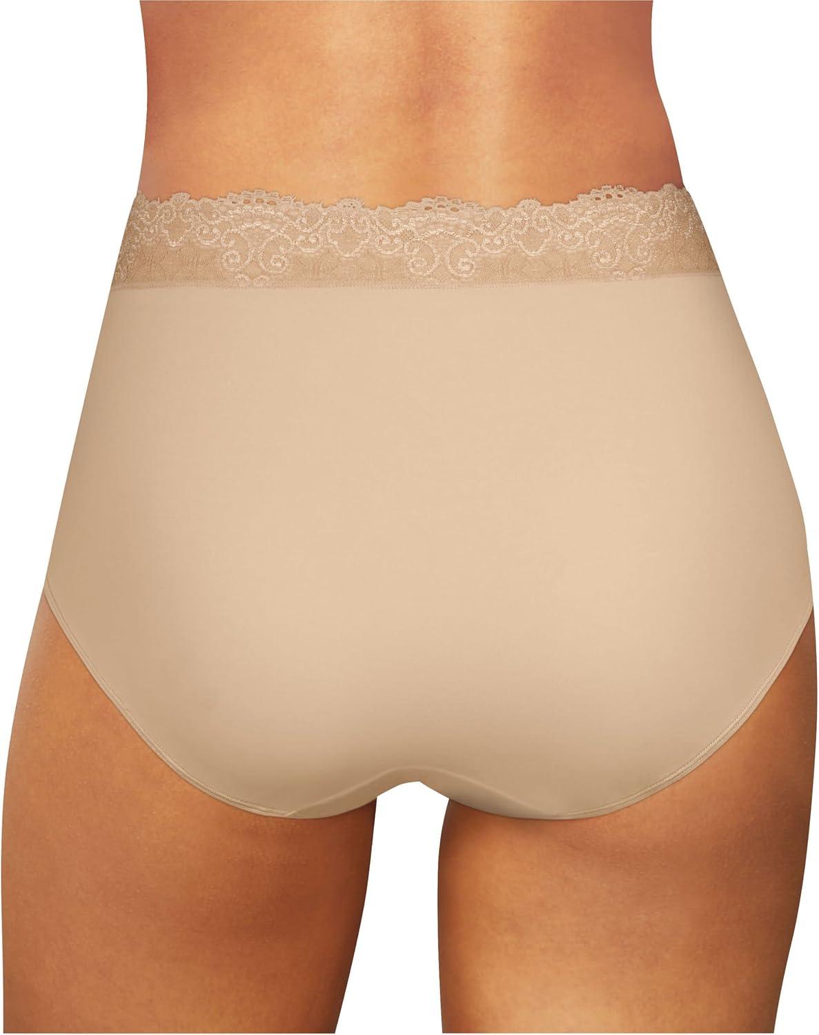 imageBali Womens Brief Underwear Passion For Comfort Womens Panties Seamless Brief Underwear for WomenSoft Taupe Lace
