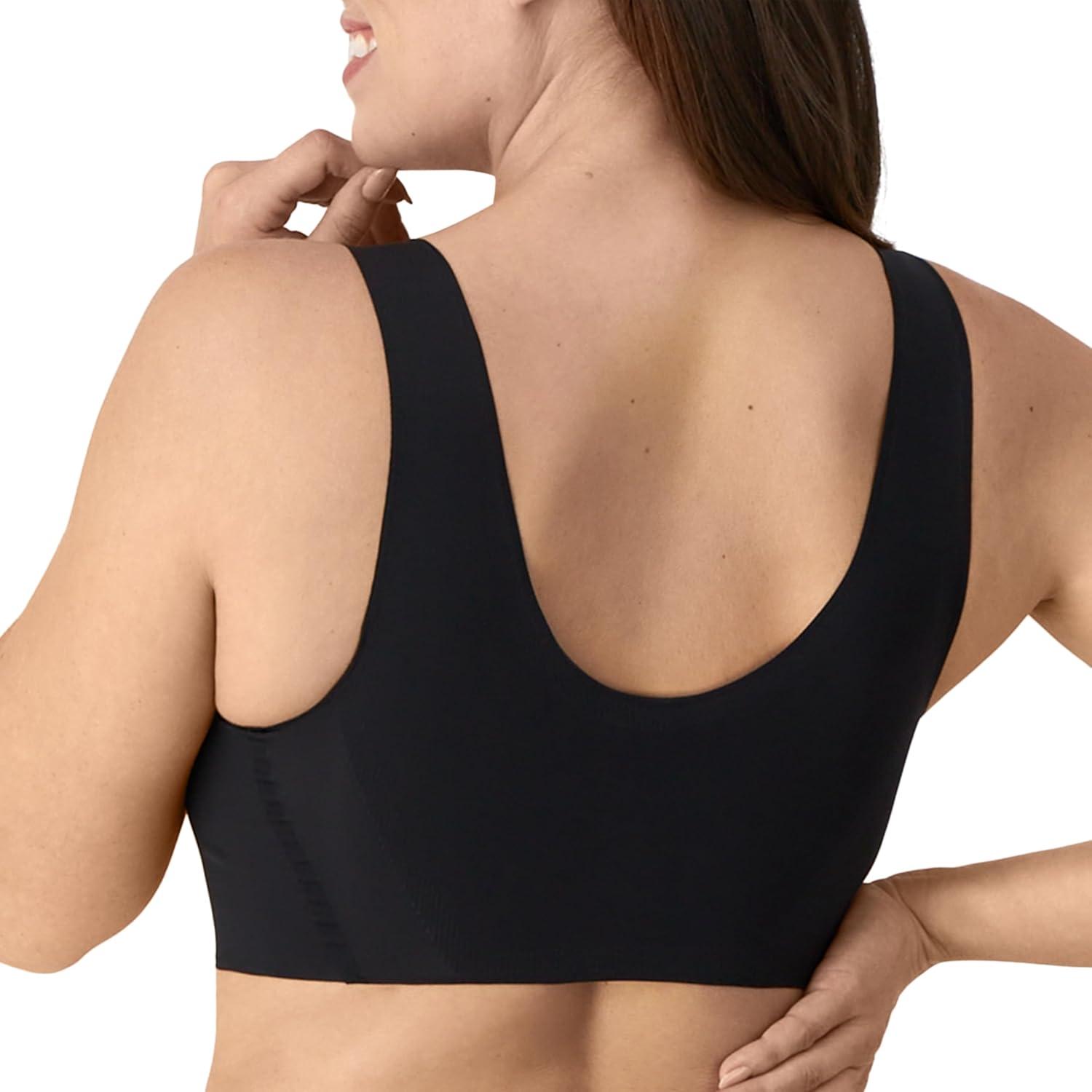 imageBali Womens Comfort Revolution Easylite Wireless TShirt Bra Pullover Wirefree TShirt BraBlack
