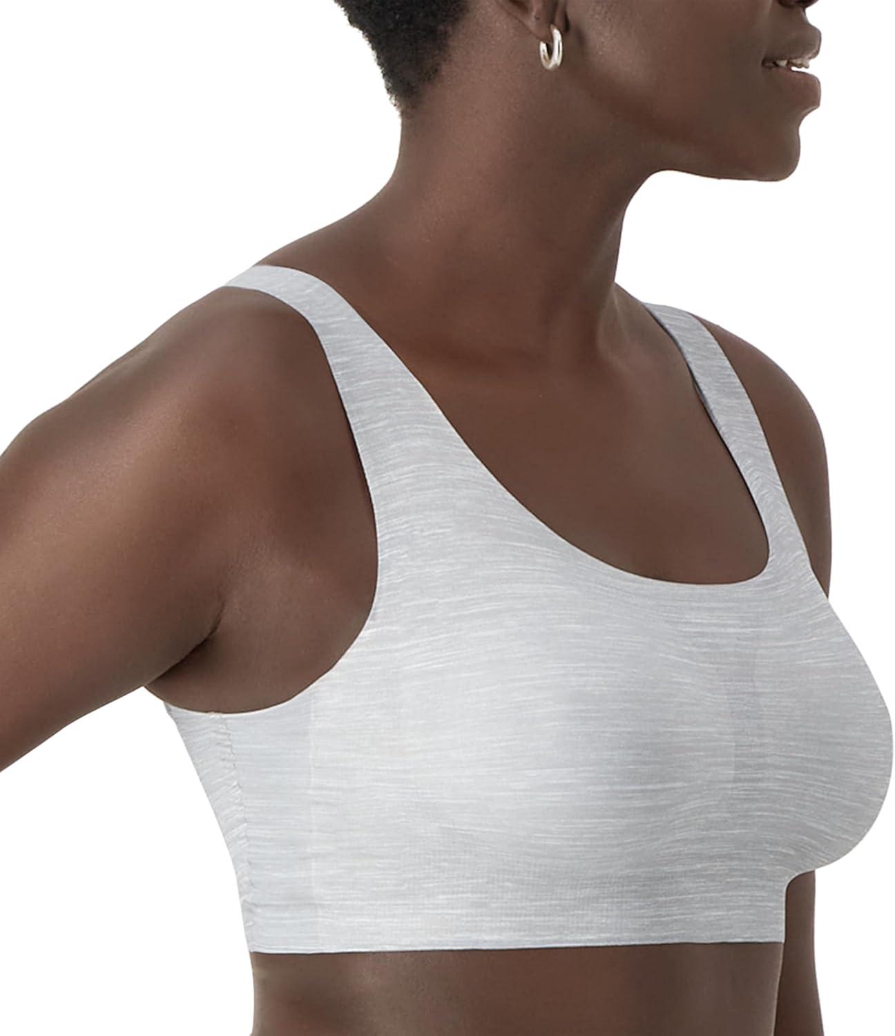 imageBali Womens Comfort Revolution Easylite Wireless TShirt Bra Pullover Wirefree TShirt BraCrystal Grey Heather