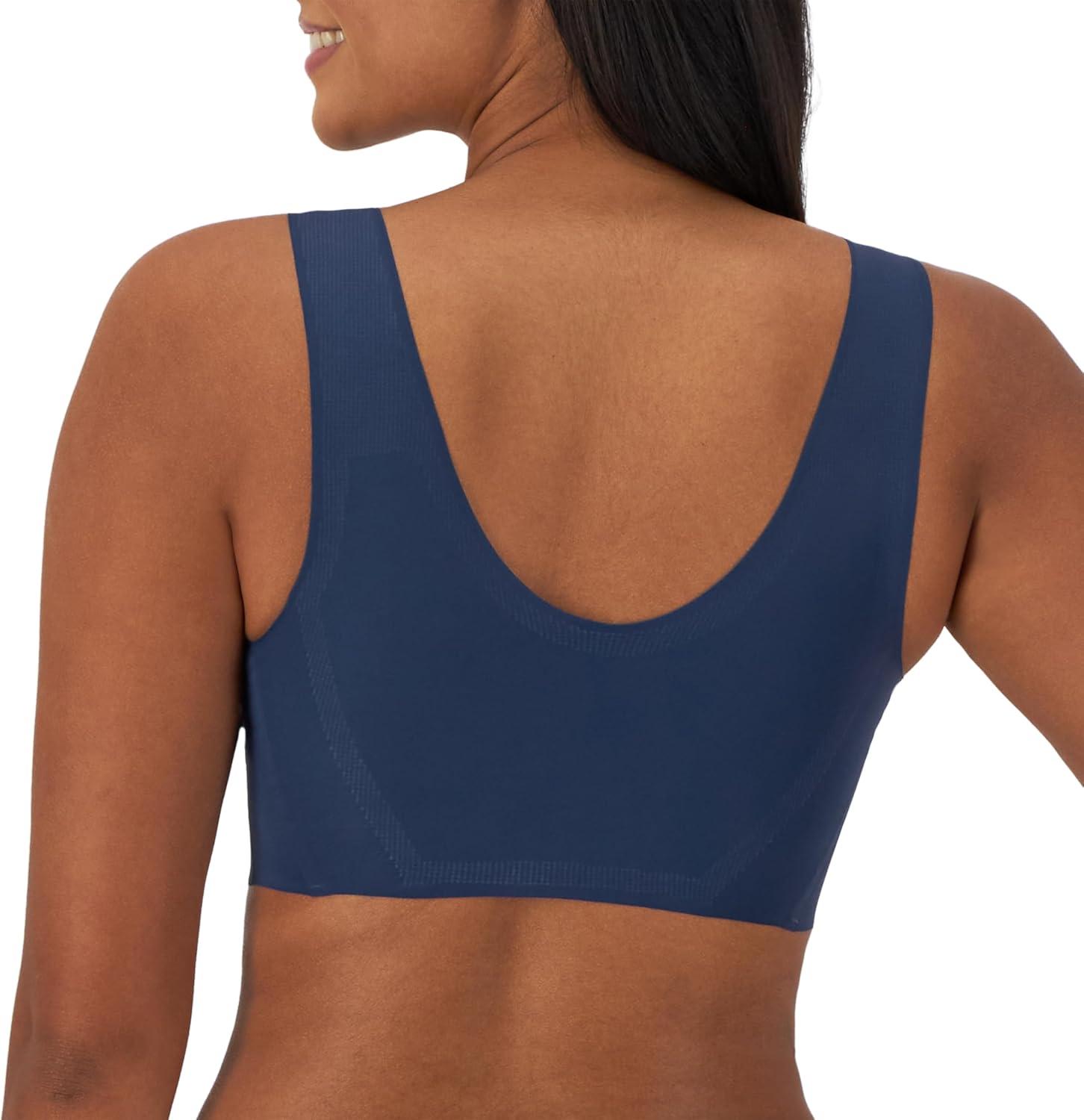imageBali Womens Comfort Revolution Easylite Wireless TShirt Bra Pullover Wirefree TShirt BraIn the Navy