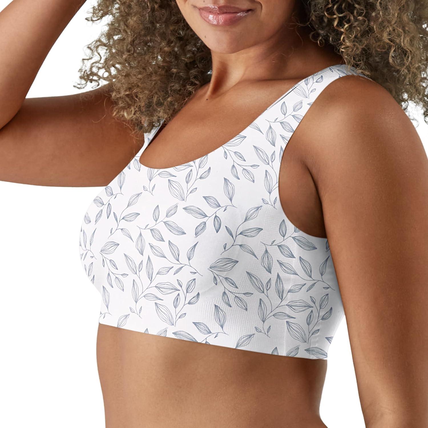 imageBali Womens Comfort Revolution Easylite Wireless TShirt Bra Pullover Wirefree TShirt BraIvy Soft Blue Grey