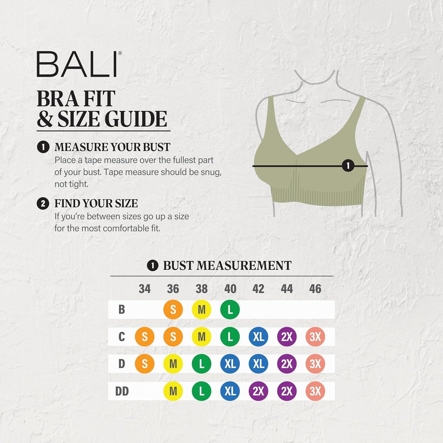 imageBali Womens Comfort Revolution Easylite Wireless TShirt Bra Pullover Wirefree TShirt BraSandshell