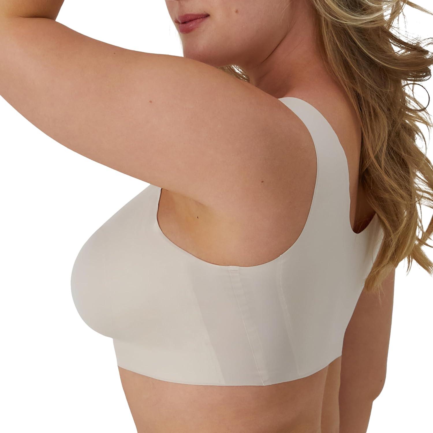 imageBali Womens Comfort Revolution Easylite Wireless TShirt Bra Pullover Wirefree TShirt BraSandshell