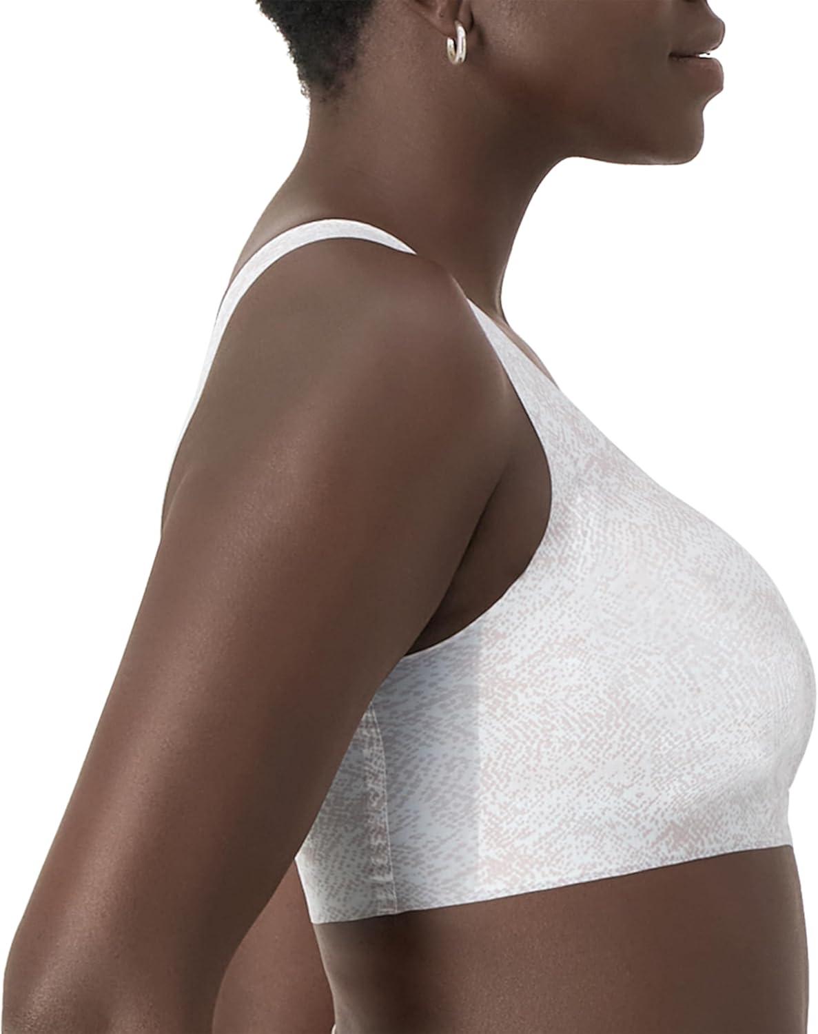 imageBali Womens Comfort Revolution Easylite Wireless TShirt Bra Pullover Wirefree TShirt BraSplatter GlossWhite Print
