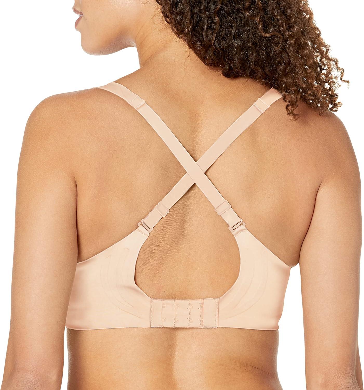 imageBali Womens Comfort Revolution Wirefree Bra Soft Touch Ultimate Wireless Support BraAlmond