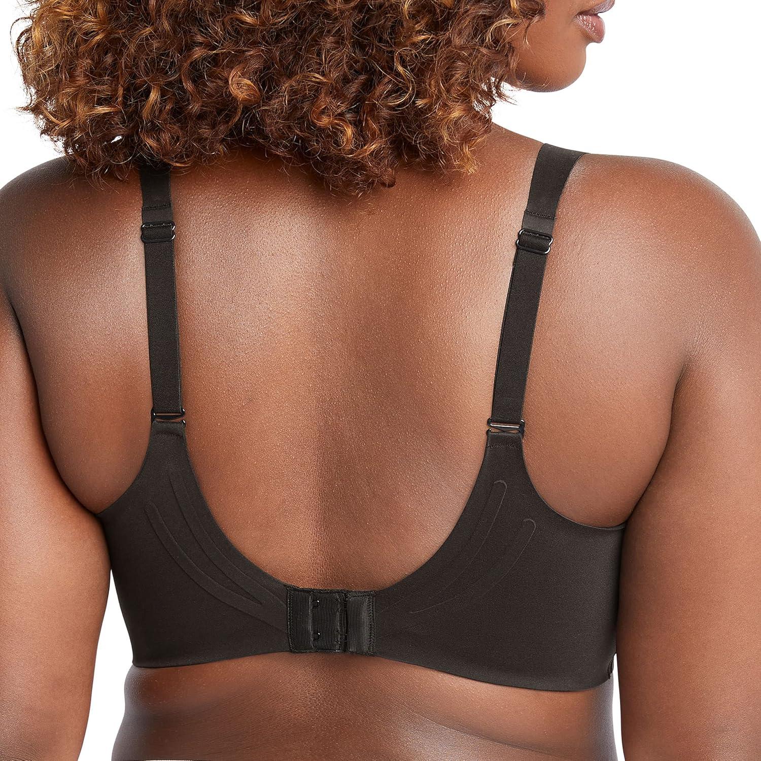 imageBali Womens Comfort Revolution Wirefree Bra Soft Touch Ultimate Wireless Support BraBlack