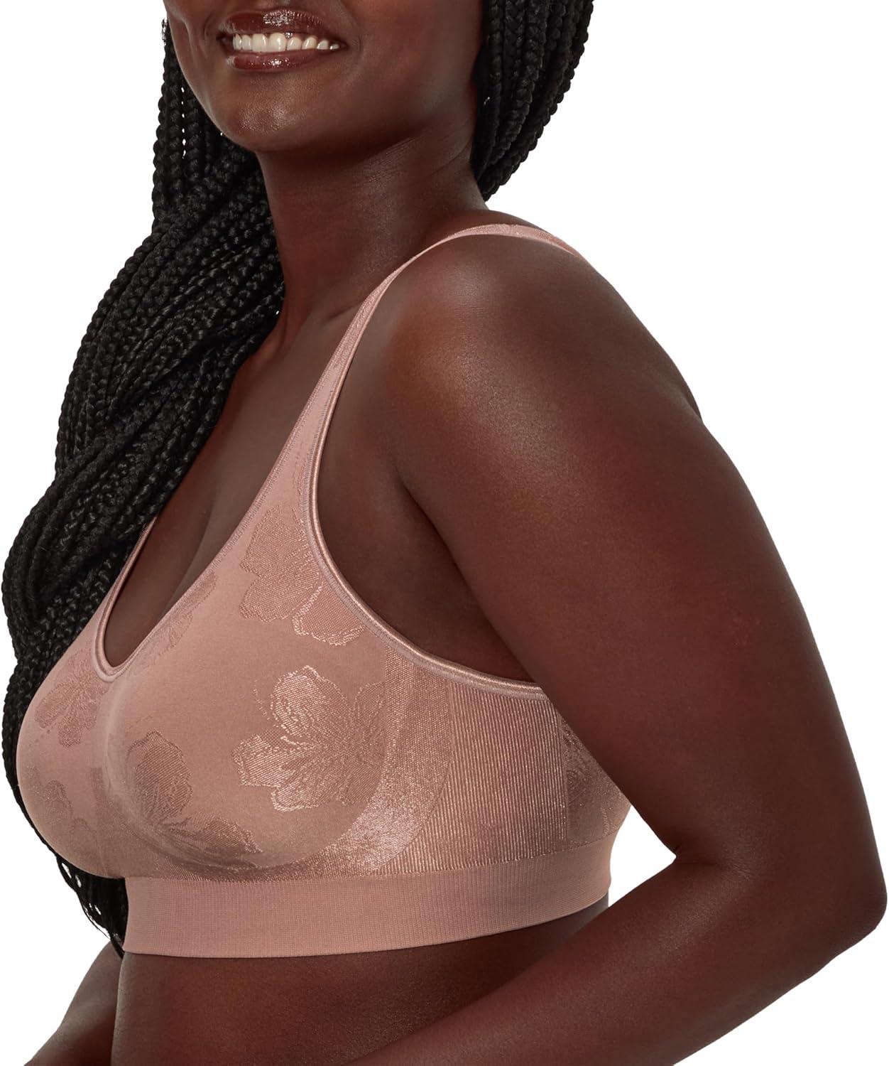 imageBali Womens Comfort Revolution Wireless Bra ComfortFlex Fit FullCoverage Bra DF3488Smokey Purple Mauve Tropic