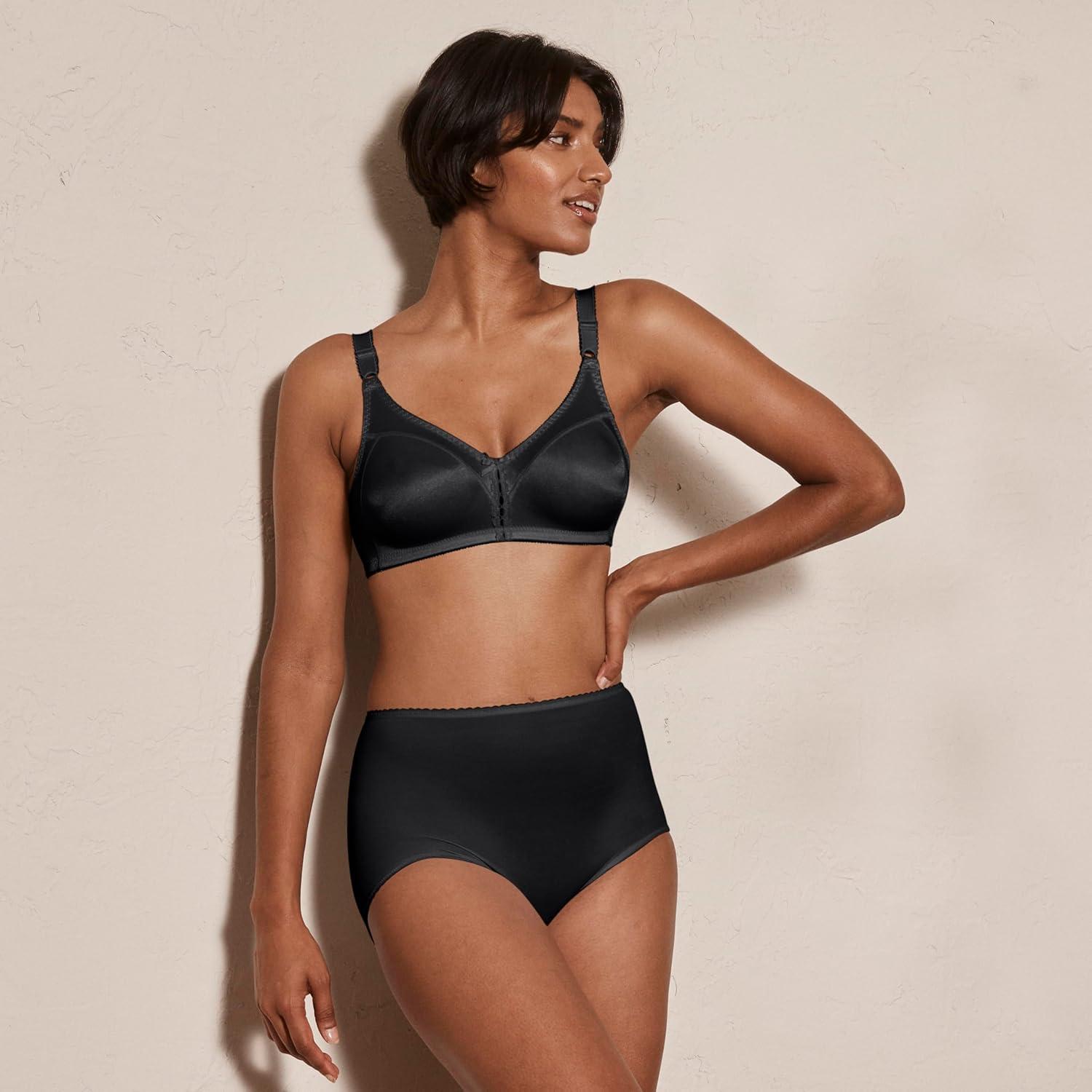 imageBali Womens Double Support Wireless Bra Comfortsoft Fullcoverage Wirefree Bra Df3820Black