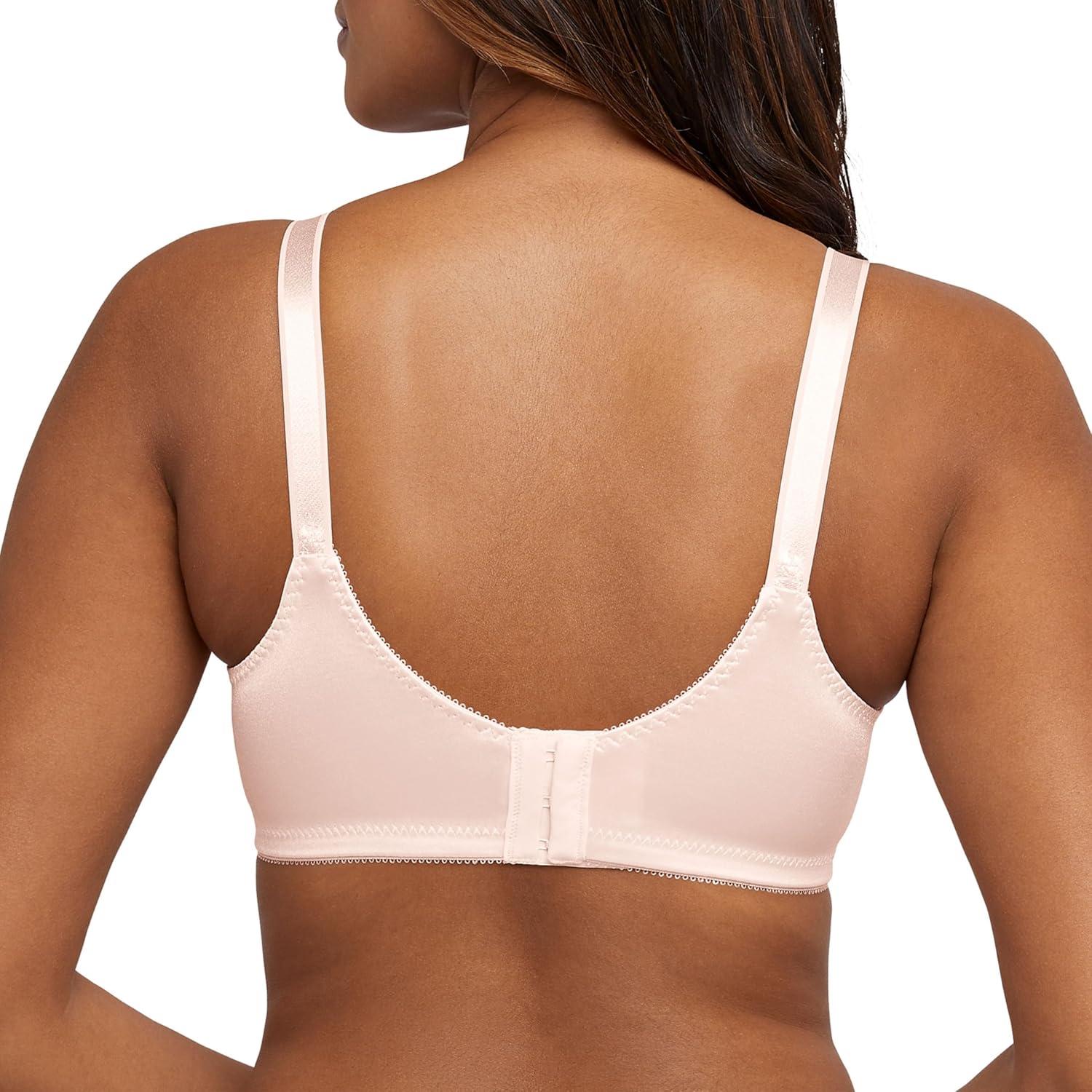 imageBali Womens Double Support Wireless Bra Comfortsoft Fullcoverage Wirefree Bra Df3820Blushing Pink