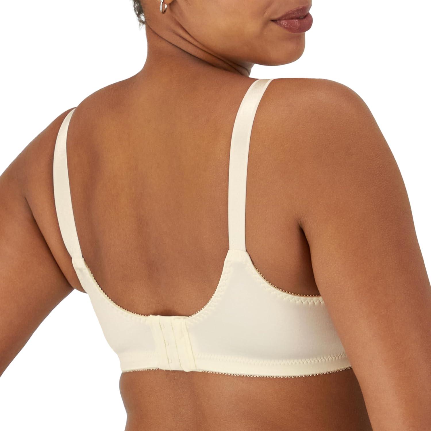 imageBali Womens Double Support Wireless Bra Comfortsoft Fullcoverage Wirefree Bra Df3820Cream