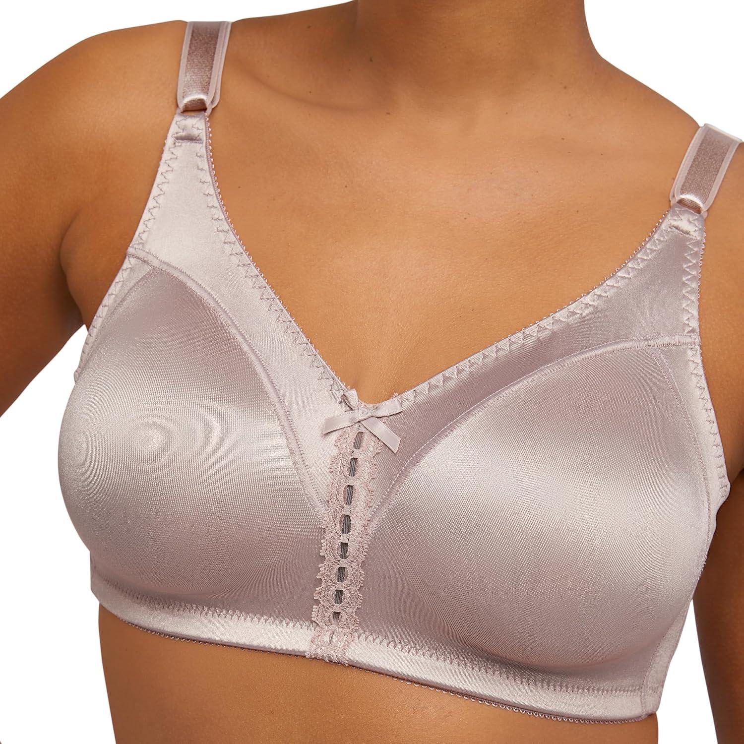 imageBali Womens Double Support Wireless Bra Comfortsoft Fullcoverage Wirefree Bra Df3820Evening Blush