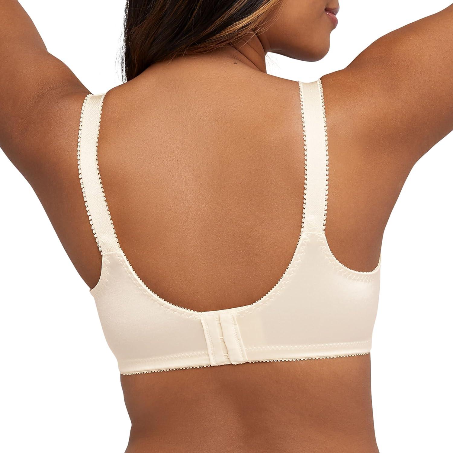 imageBali Womens Double Support Wireless Bra Comfortsoft Fullcoverage Wirefree Bra Df3820Light Beige