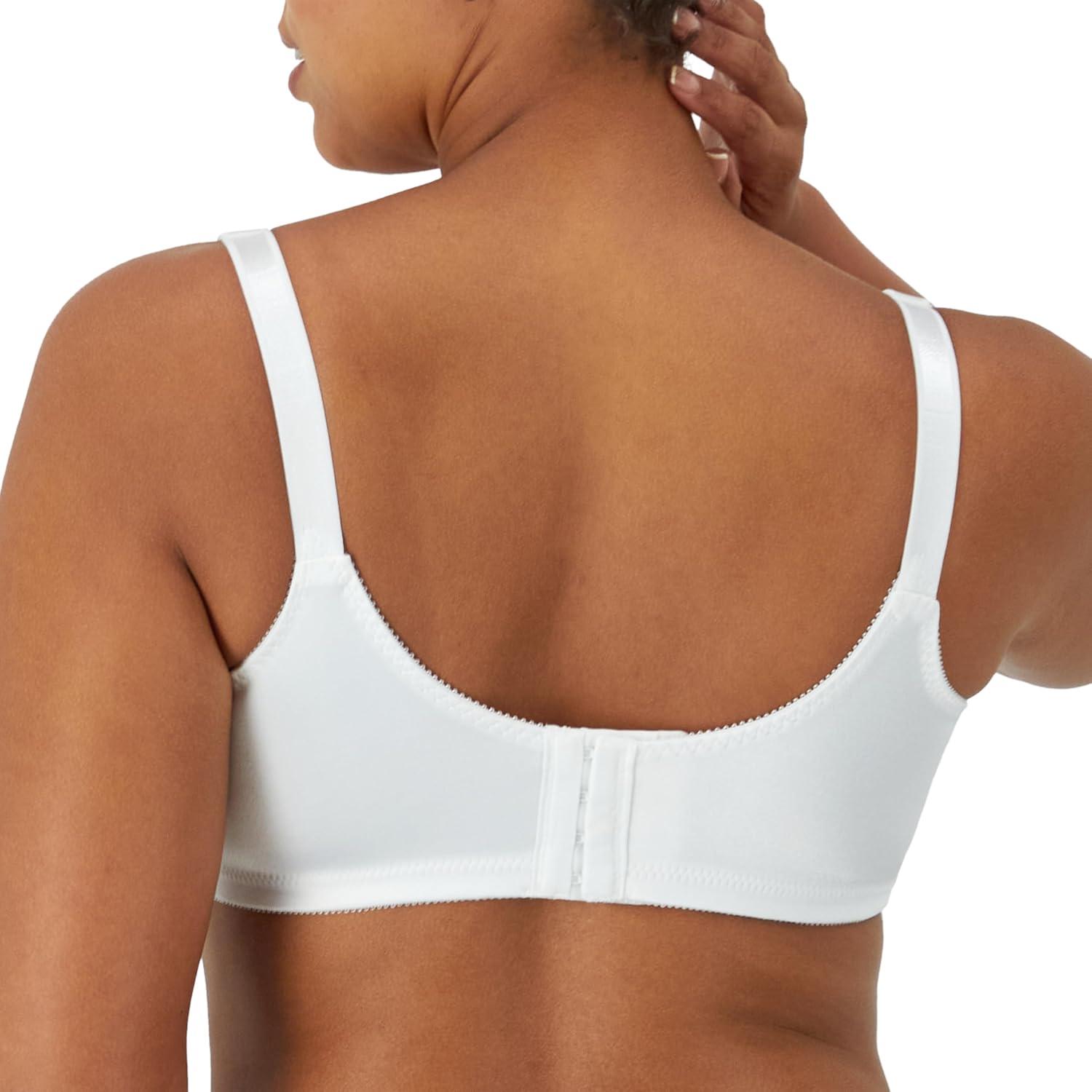 imageBali Womens Double Support Wireless Bra Comfortsoft Fullcoverage Wirefree Bra Df3820White