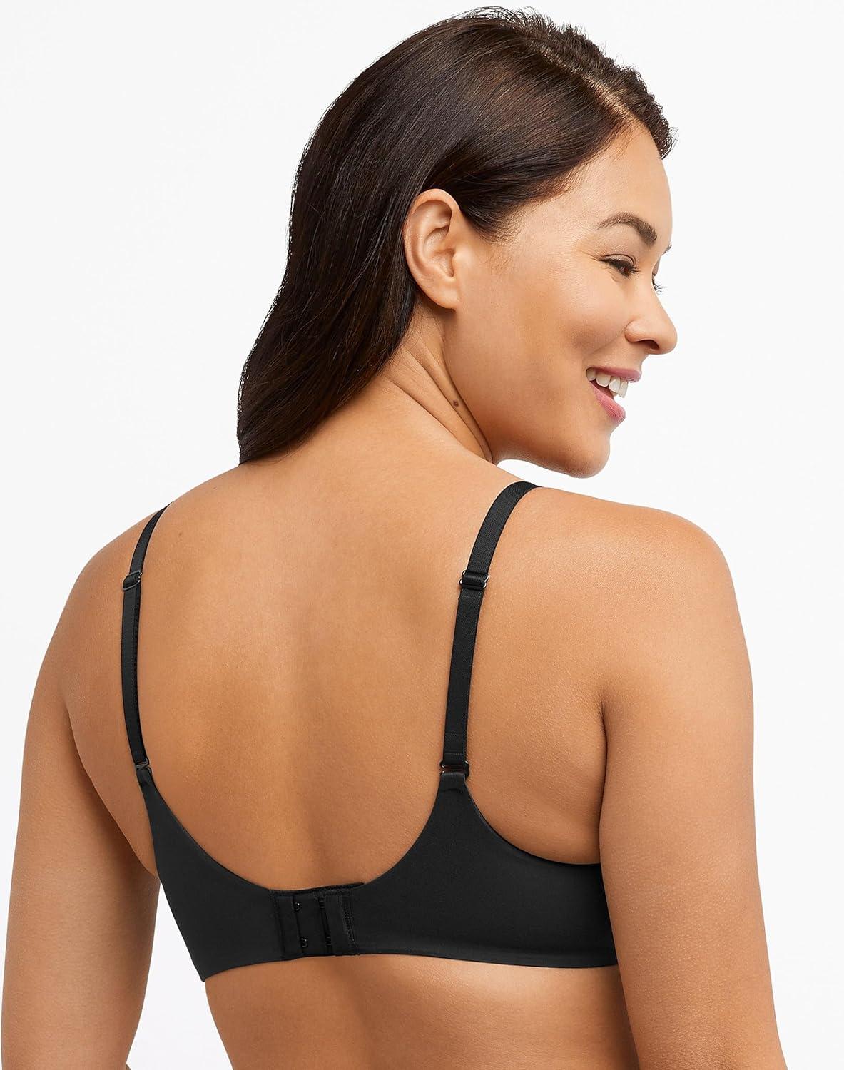 imageBali Womens Lace Underwire Bra One Smooth U Comfort Stretch FullCoverage Convertible BraSandshell