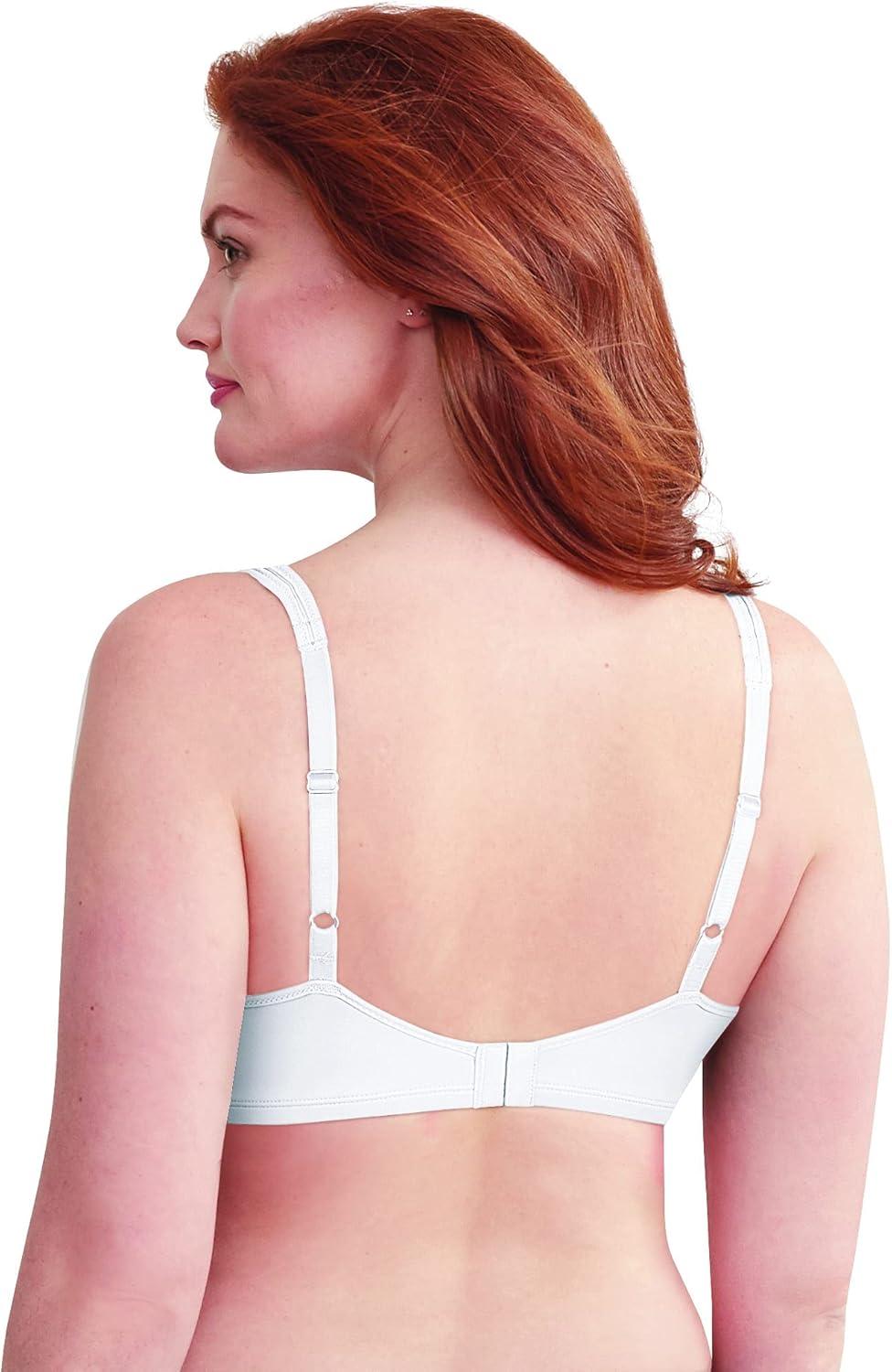 imageBali Womens Minimizer Bra Satin Tracings Underwire Bra Bustline Slimmer Full Coverage BraWhite Lace