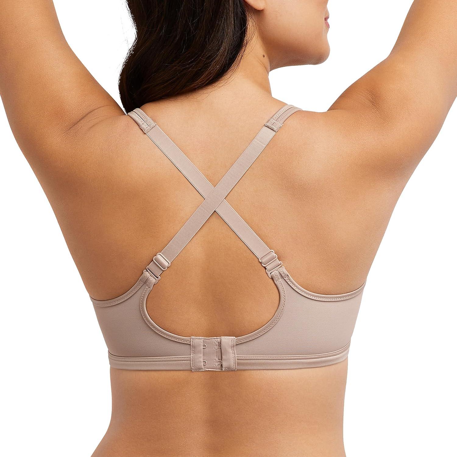 imageBali Womens One Smooth U Lace Minimizer Bra Underwire FullCoverage Convertible BraEvening Blush