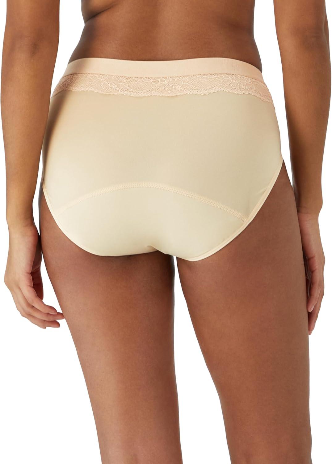 imageBali Womens Period Underwear Brief Beautifully Confident Hi Cut Period Underwear Period Panties Light ProtectionSoft Taupe