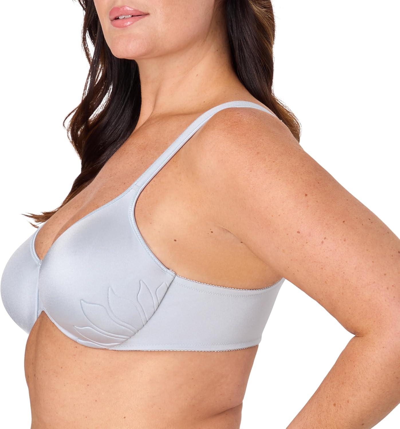 imageBali Womens Pushup Bra Live It Up FullCoverage Bras for Women Cushioned Straps Full CoverageSalty Pepper Grey