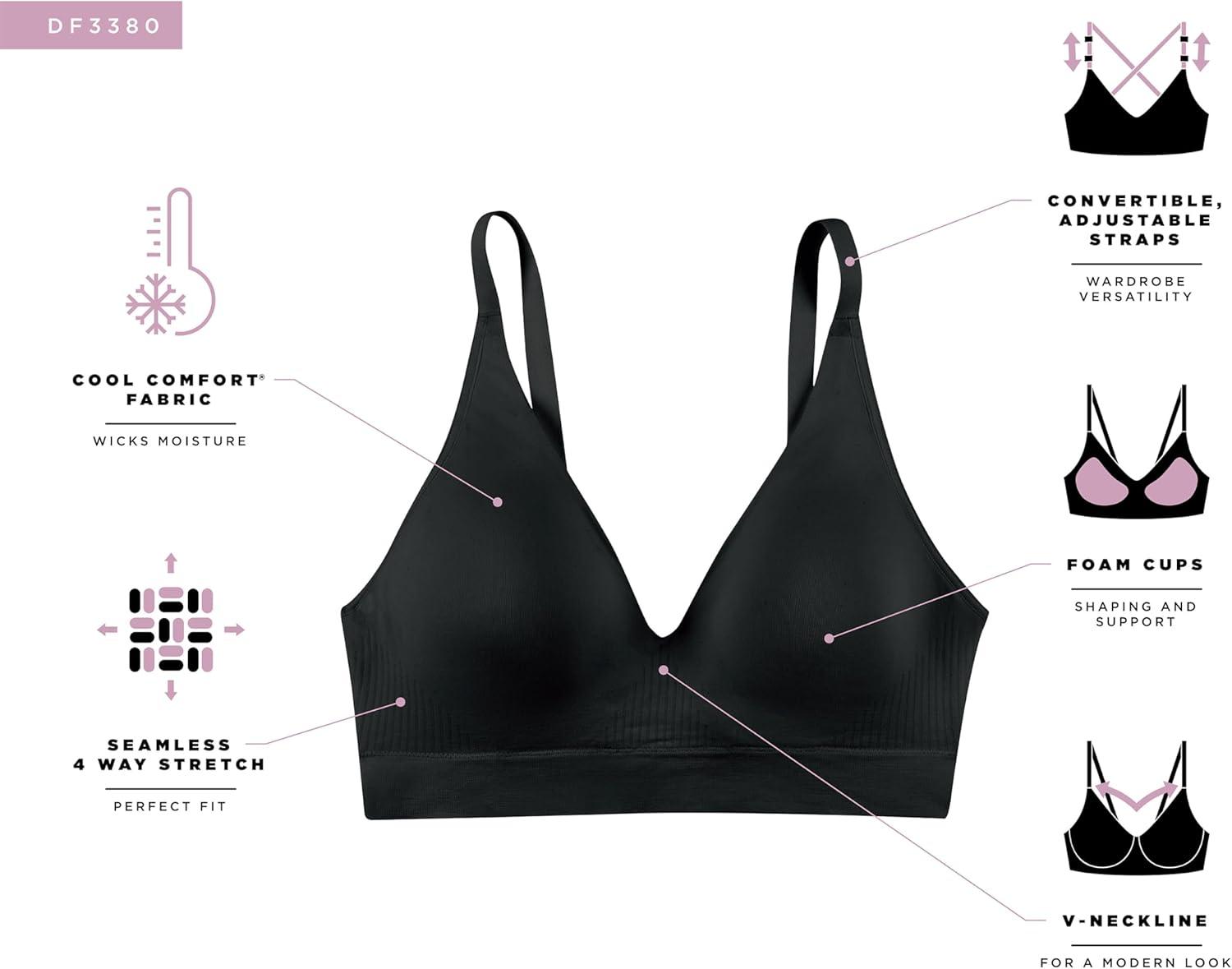 imageBali Womens Wireless Bra Comfort Revolution Modern Seamless Bra Flextofit Wirefree BraTaupe