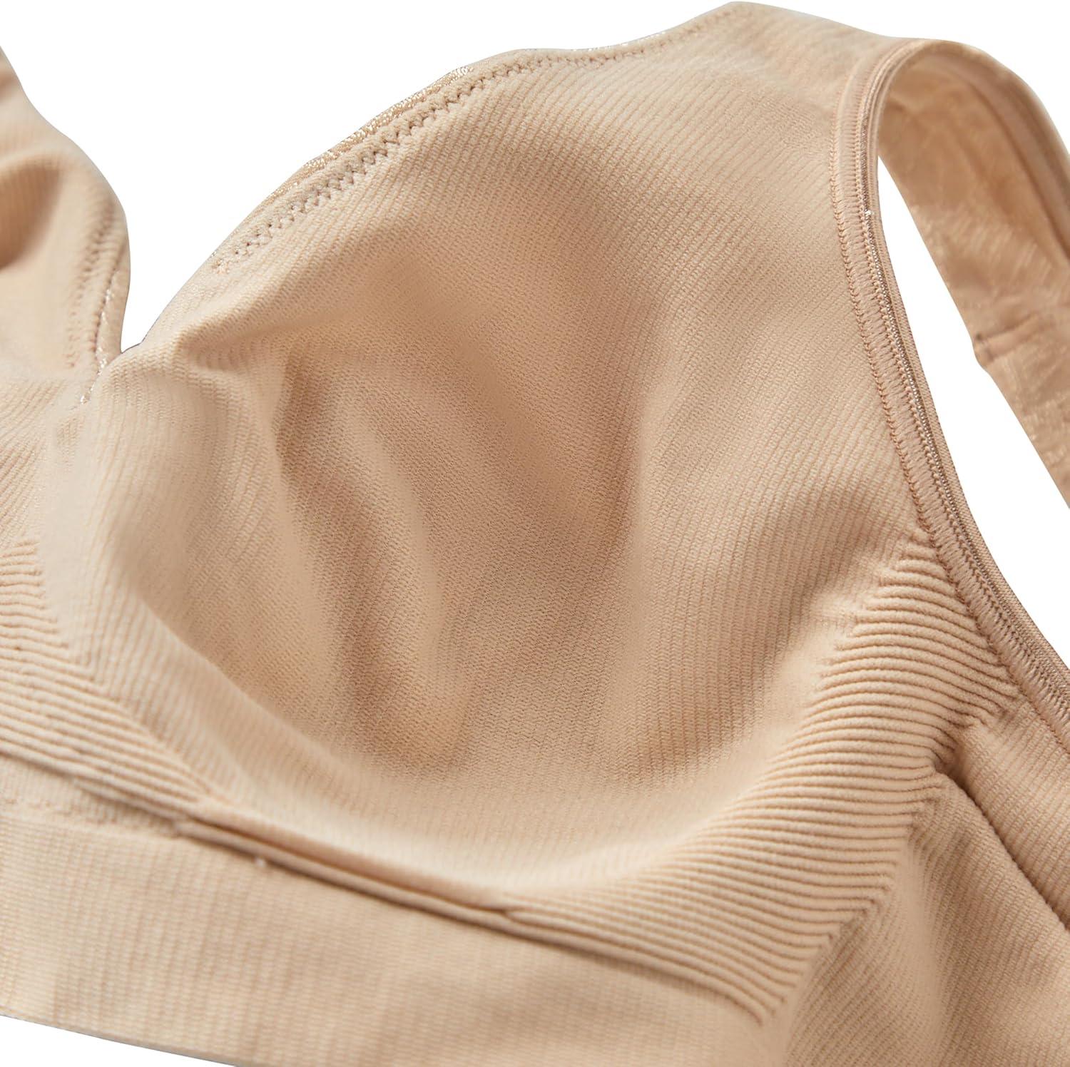 imageBali Womens Wireless Bra Comfort Revolution Seamless TShirt Bra ComfortFlex Fit MoistureWickingBlack