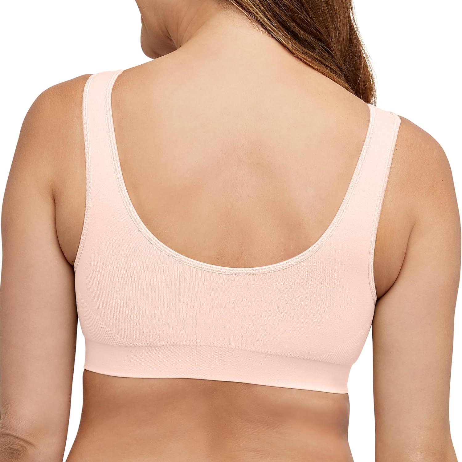 imageBali Womens Wireless Bralette Bra One Smooth U Bras for Women Seamless Bralettes NoBulge Smoothing PulloverBlushing Pink