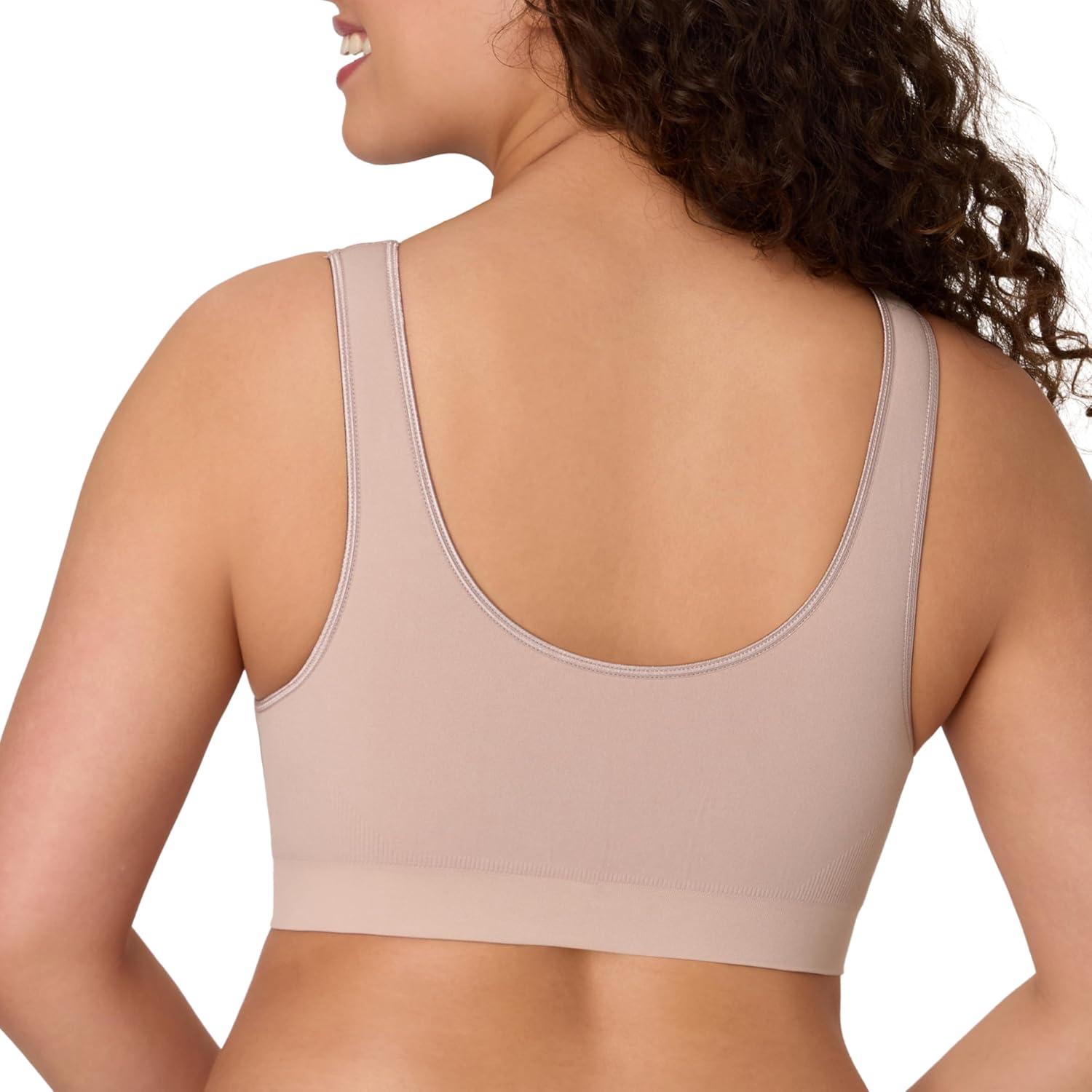 imageBali Womens Wireless Bralette Bra One Smooth U Bras for Women Seamless Bralettes NoBulge Smoothing PulloverEvening Blush