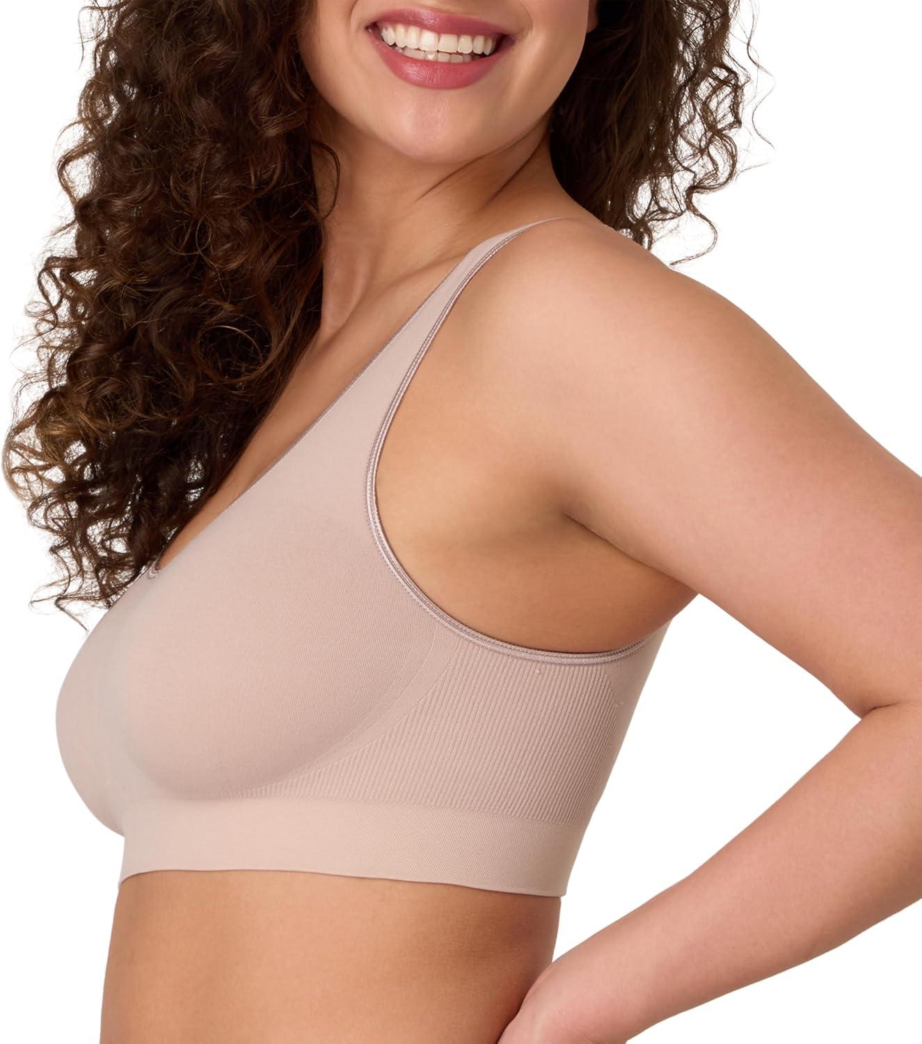 imageBali Womens Wireless Bralette Bra One Smooth U Bras for Women Seamless Bralettes NoBulge Smoothing PulloverEvening Blush