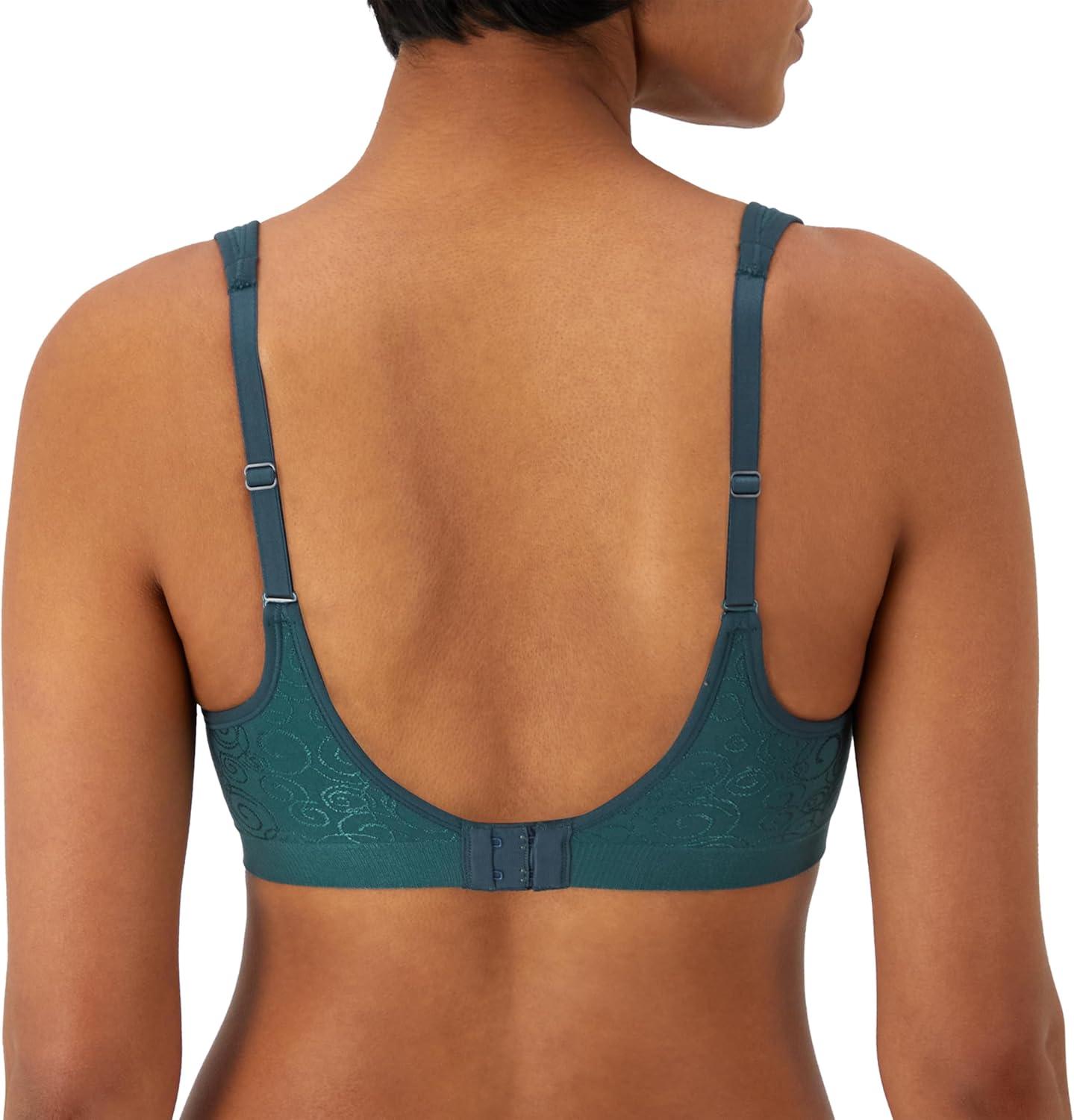 imageBali womens Comfort Revolution Wireless Bra Cool Comfort Fullcoverage Bra Retired ColorsJuniper Blue Swirl