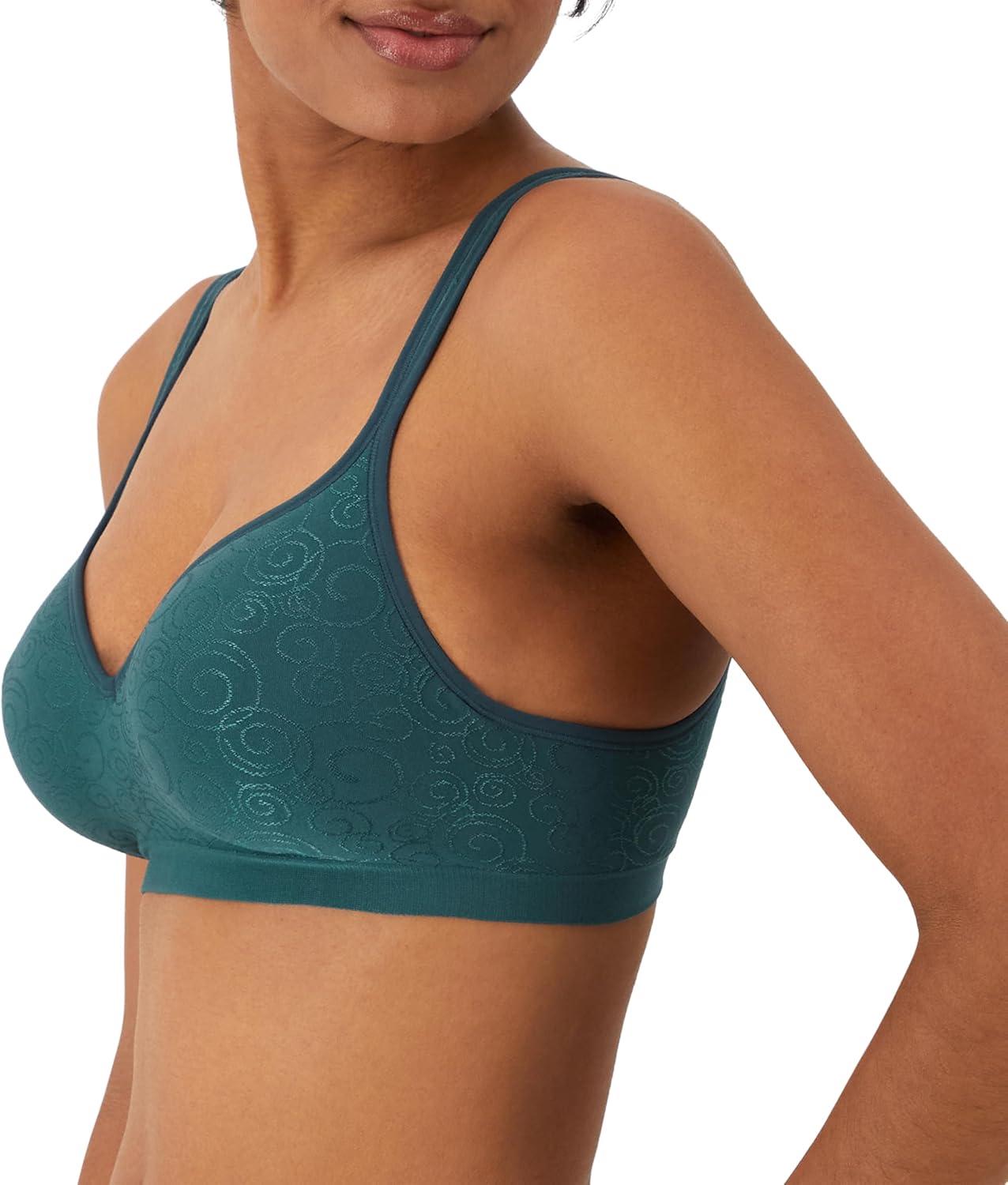 imageBali womens Comfort Revolution Wireless Bra Cool Comfort Fullcoverage Bra Retired ColorsJuniper Blue Swirl