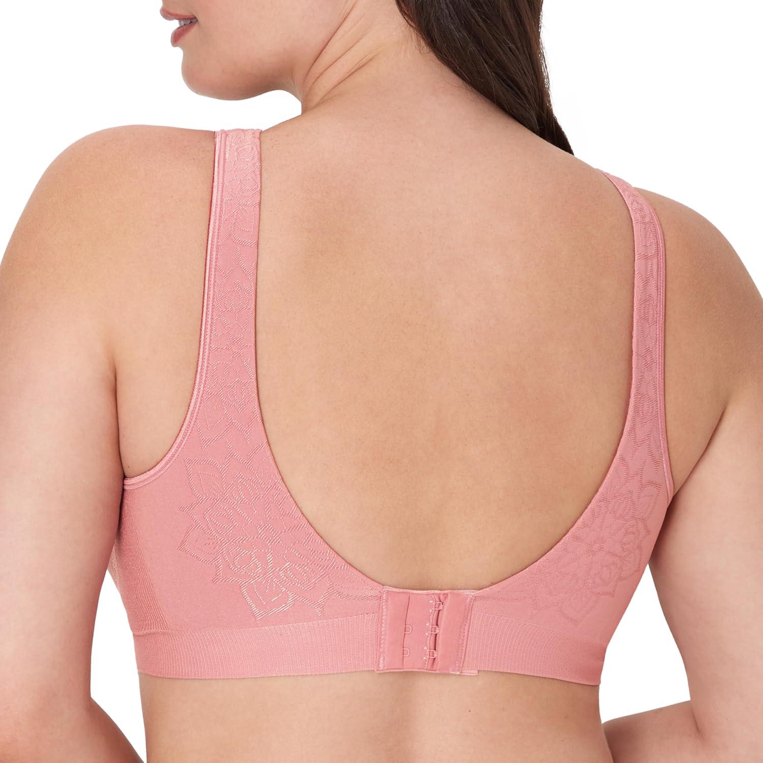 imageBali womens Comfort Revolution Wireless Bra Cool Comfort Fullcoverage Bra Retired ColorsRose Tea Aztec